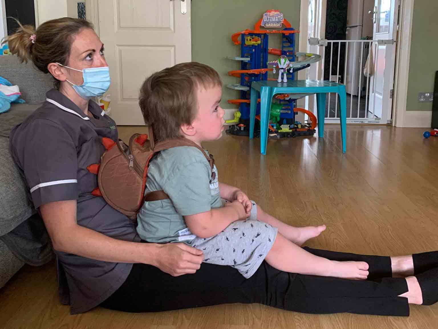 Henry and Lucy watching TV (2021)