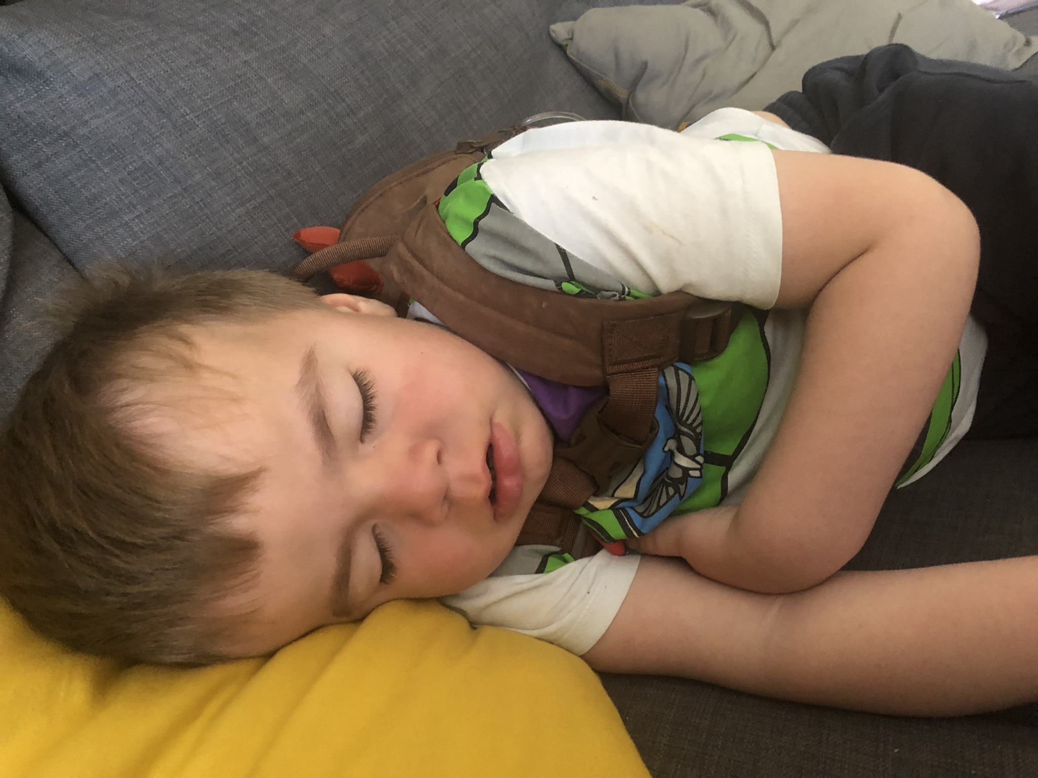 Henry and Lucy watching TV (2021)